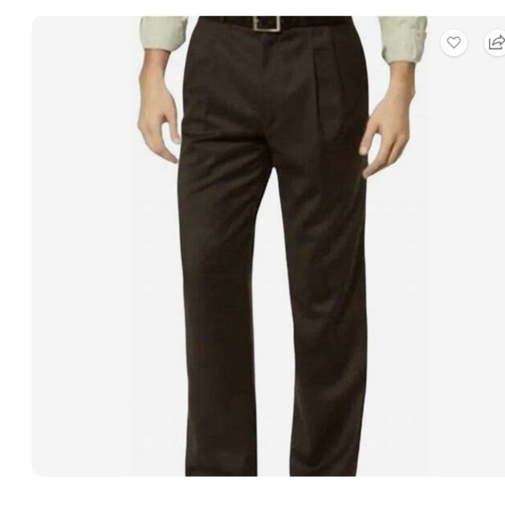 NWT Enzo Mantovani Zignone Men's Wool Cashmere Black Dress Pants Size 34 X 30
